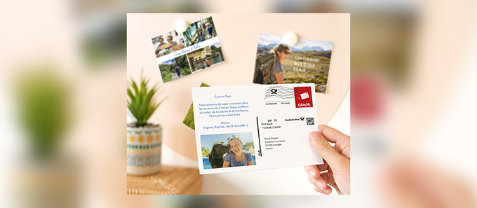Envoyez vos cartes postales personnalisées avec CEWE