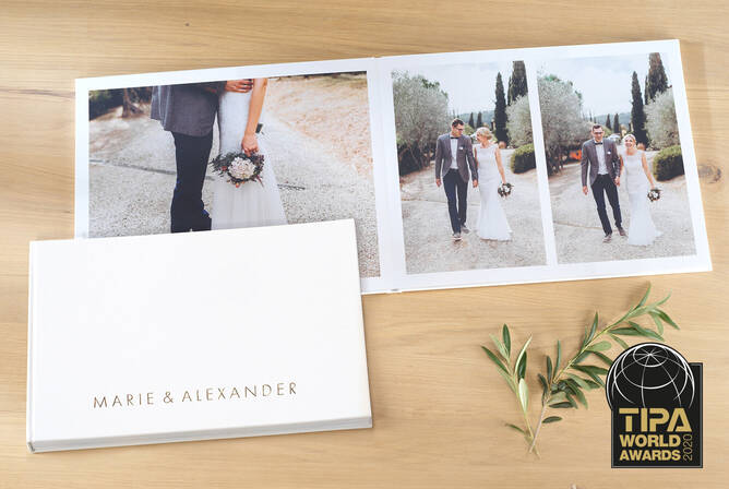 Livre photo/album photo de Luxe Karen mariage/mariage avec 30 pages  blanches 32 x 32 x
